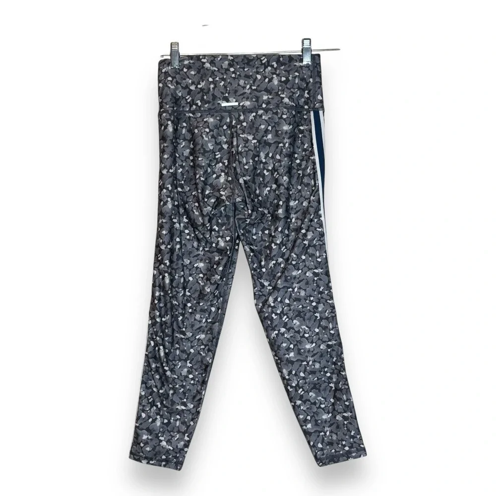Aerie Chill‎ Play Move 7/8 Leggings Women's Small High Rise Gray Side Stripes